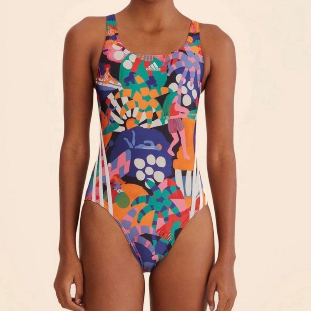 Farm Rio x Adidas one piece swimsuit
